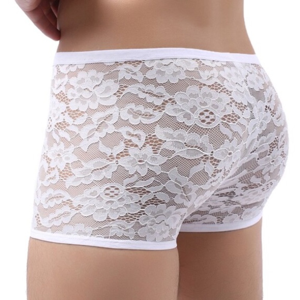 Men’s Boxer Underwear Masculine Lace Boxers Breathable Underwear